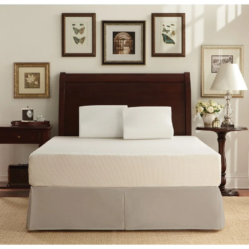 Hybrid mattresses combining foam and innerspring technologyWHITE by Sarah Peyton 10-inch Traditional Plush Support Full-size Memory Foam Mattress and Pillow Set