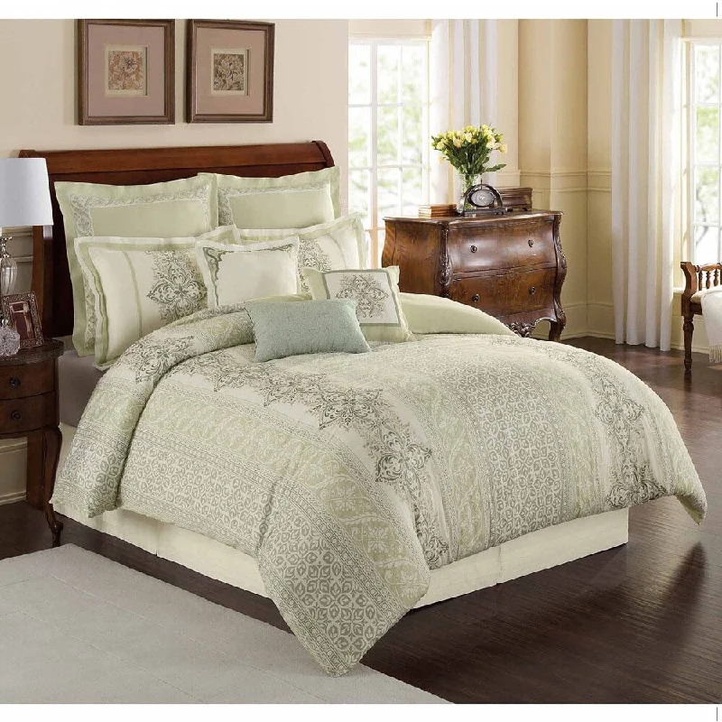 Synthetic - filled comforters like polyester for affordability and hypoallergenic propertiesWilliamsburg Davenport 4-piece Comforter Set