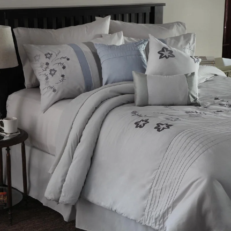 Queen - size comforters for standard queen - sized mattressesWindsor Home Danielle Embroidered 7-piece Comforter Set