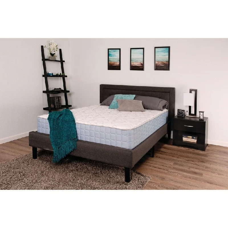 King - size mattresses for spacious master bedroomsZeina Blue and Off-White 10" Eastern King Mattress